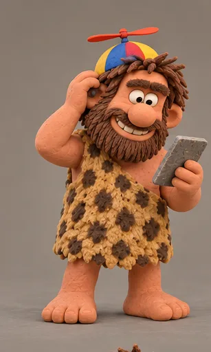 The caveman at tier 1, Stone Age